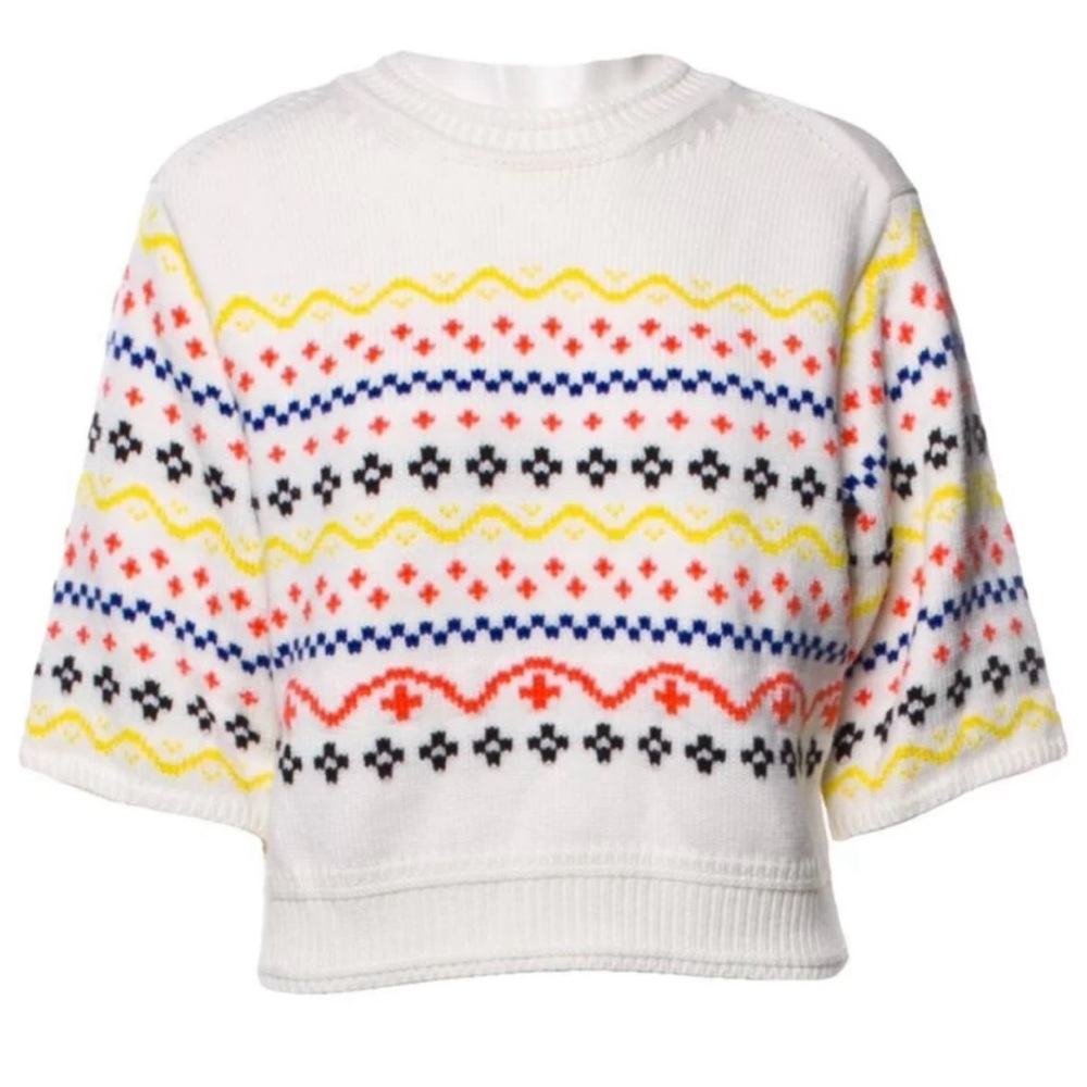 Molli Theodore top in Milk Confetti
100% pure extra fine wool size small
